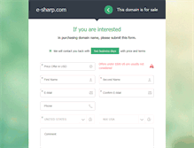Tablet Screenshot of e-sharp.com